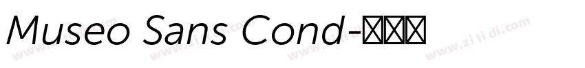 Museo Sans Cond字体转换